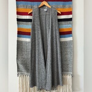 Lularoe Gray Sleeveless Cardigan